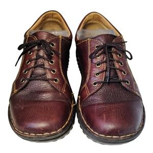 Born Men's Leather Oxford Shoes Size 11 Brown‎ Lace Up Comfort Dress Casual